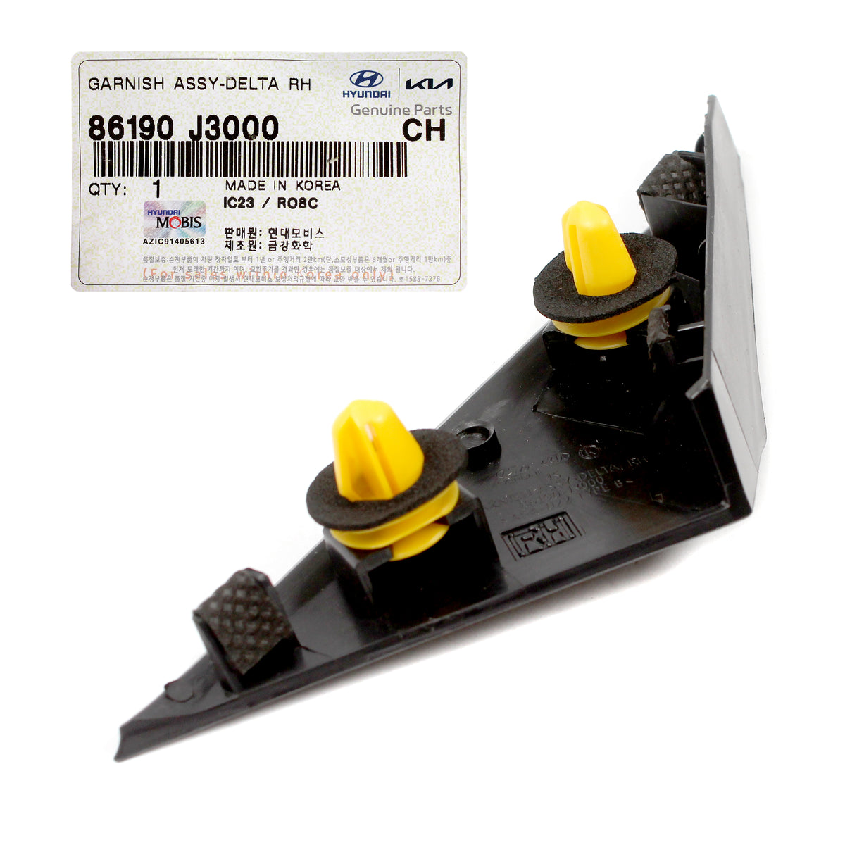 GENUINE Front Fender Pillar Trim Molding RIGHT for 2019-22 Veloster 86190J3000