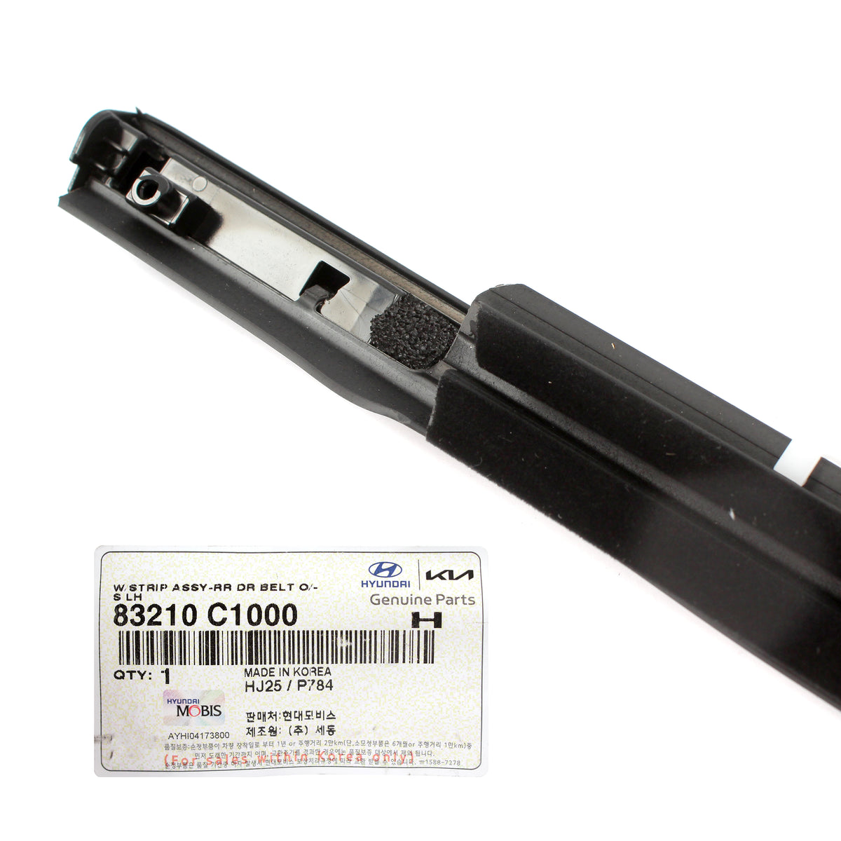 GENUINE Rear Window Weather Strip Belt Molding LEFT for 2015-19 Hyundai Sonata