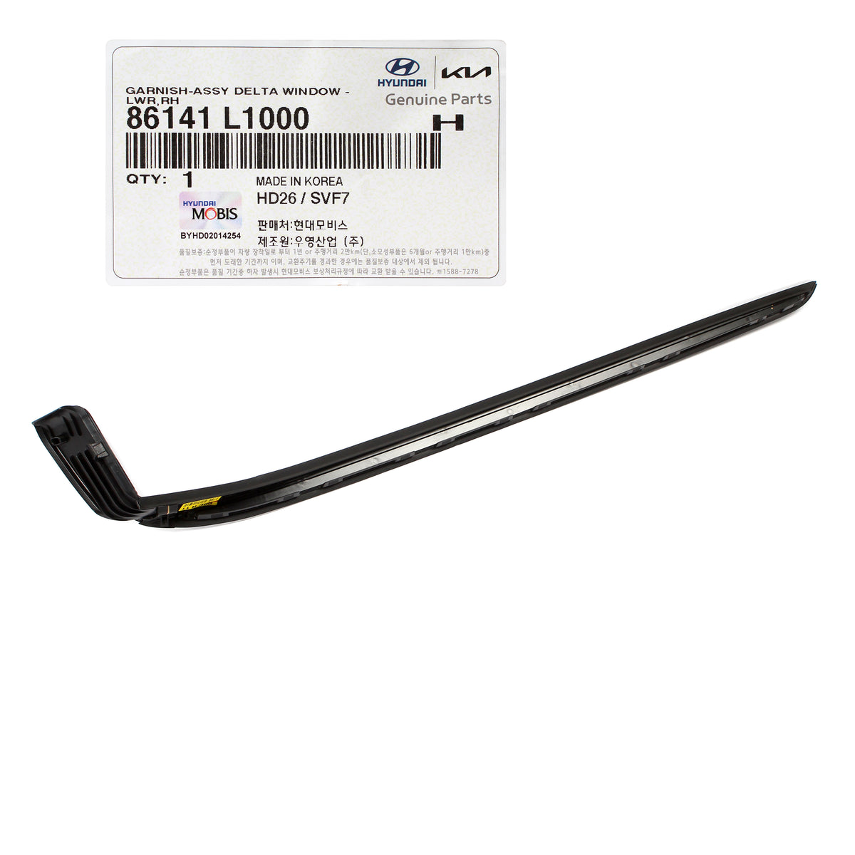 GENUINE Front Windshield Pillar Outer Molding RIGHT for 20-22 Hyundai Sonata