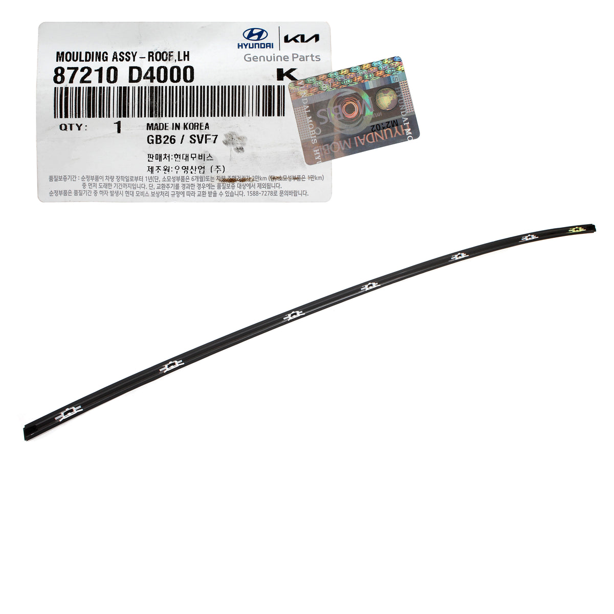 GENUINE Roof Molding LEFT DRIVER Side for 2016-2020 Kia Optima 87210D4000