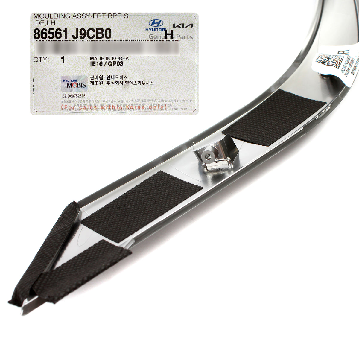 GENUINE FRONT Bumper Headlight Molding LEFT DRIVER SIDE for 22-23 Hyundai Kona 86561J9CB0