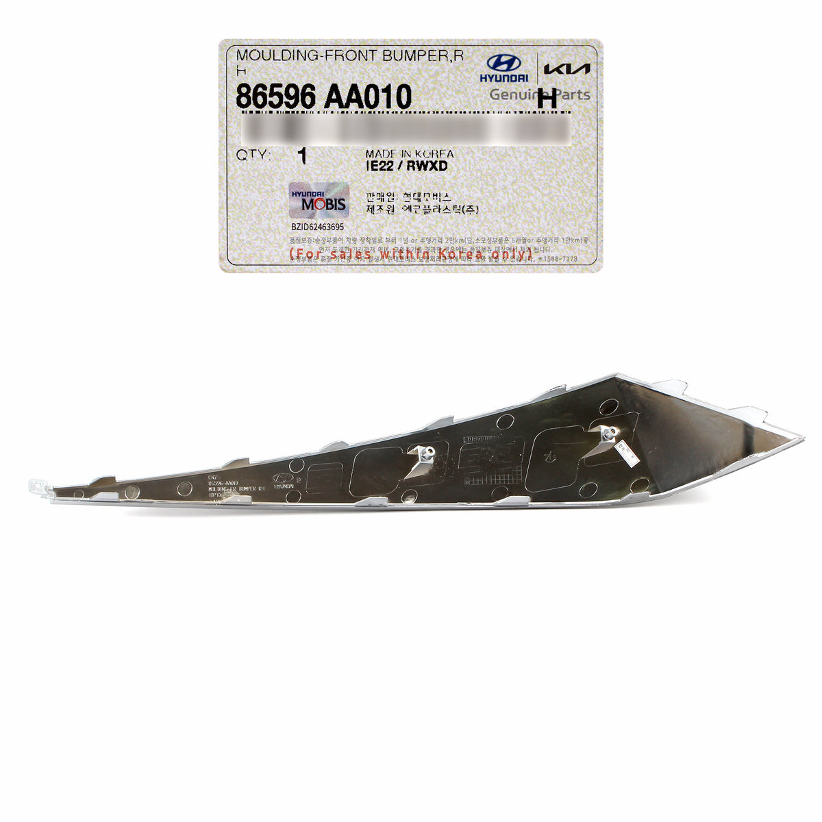 GENUINE FRONT Bumper Trim Moldings LEFT &amp; RIGHT for 2021-2023 Hyundai Elantra