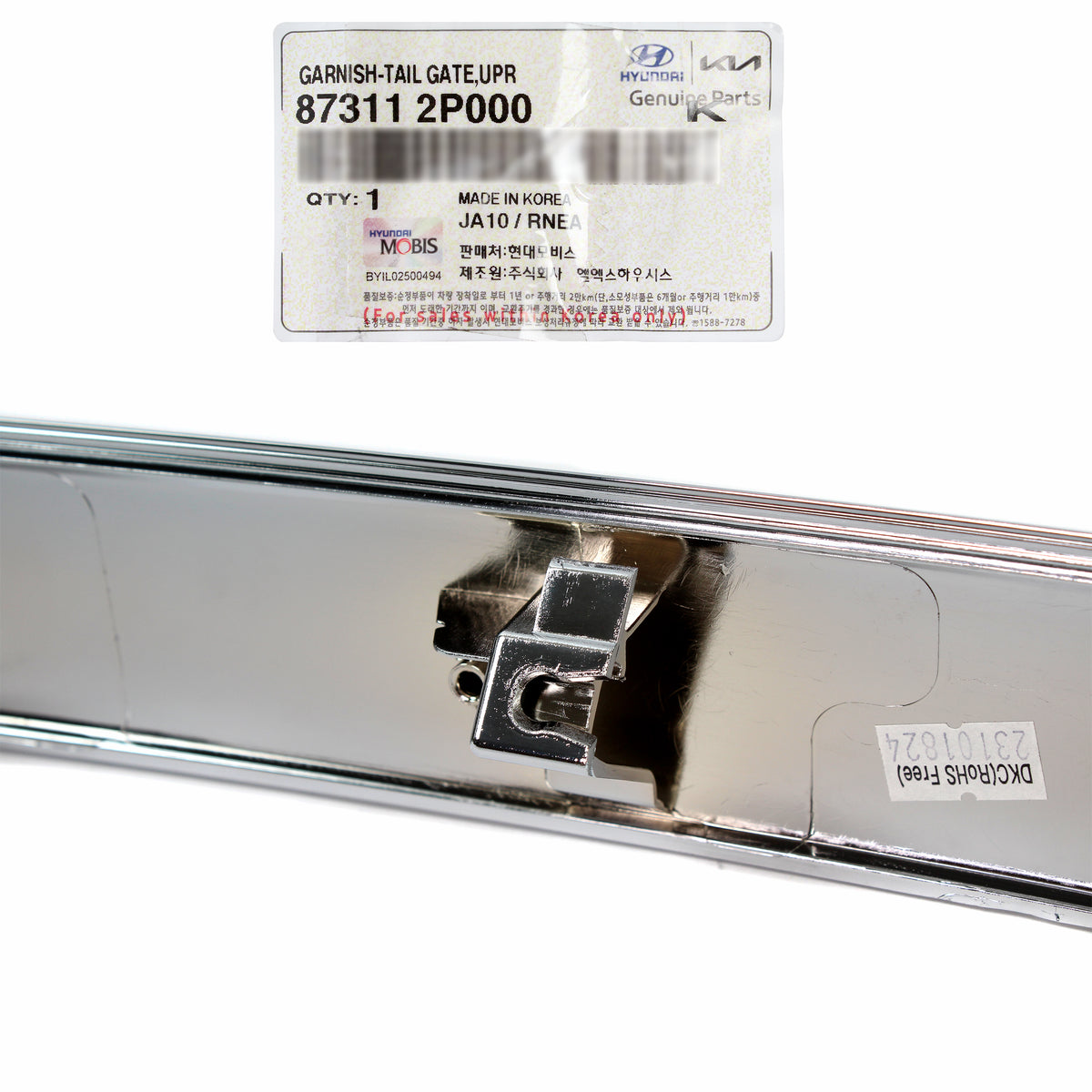 GENUINE REAR Trunk Molding Trim Chrome for 2011-2013 Kia Sorento 873112P000