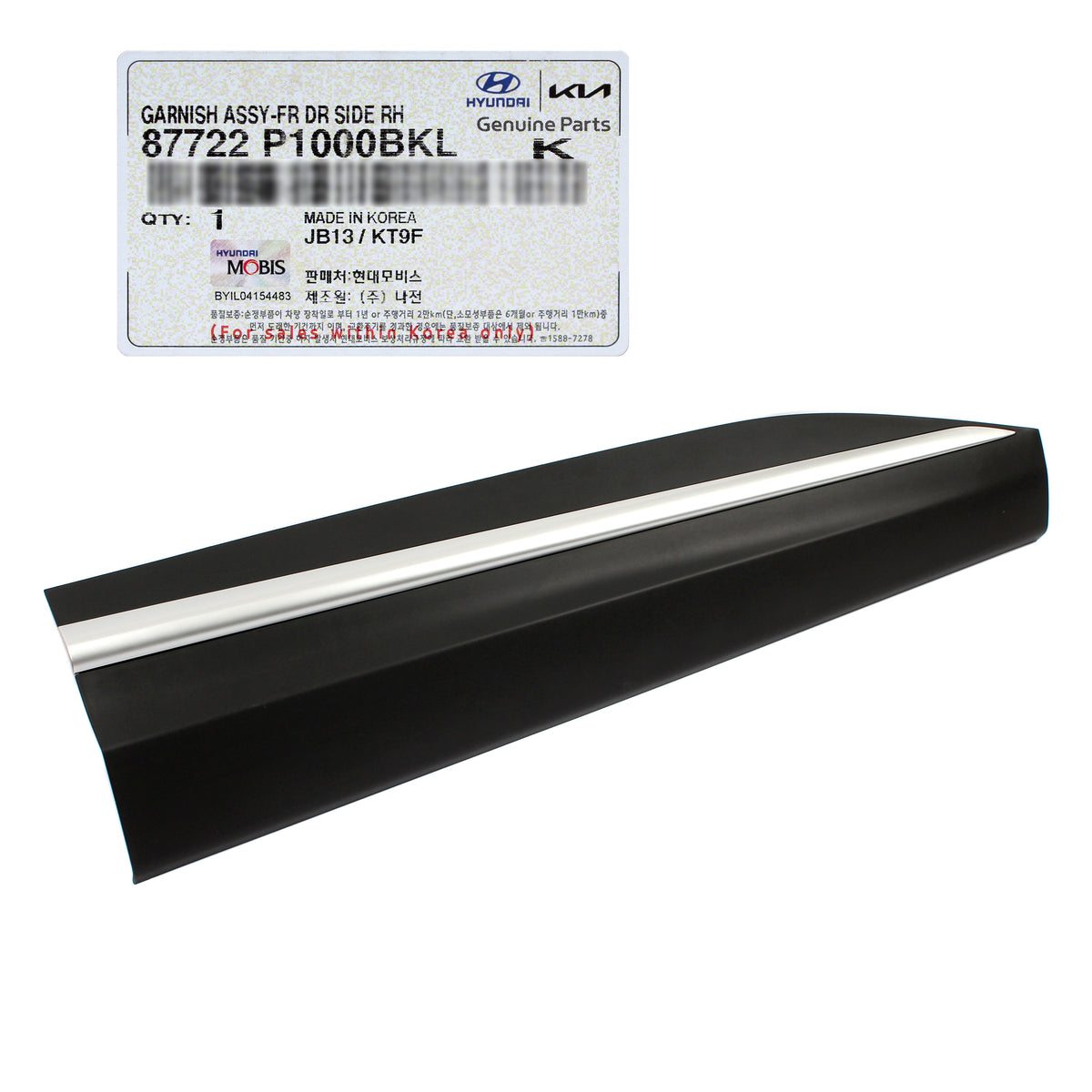OEM Front Door Lower Molding RIGHT RH for 2023 2024 Kia Sportage 87722 ...