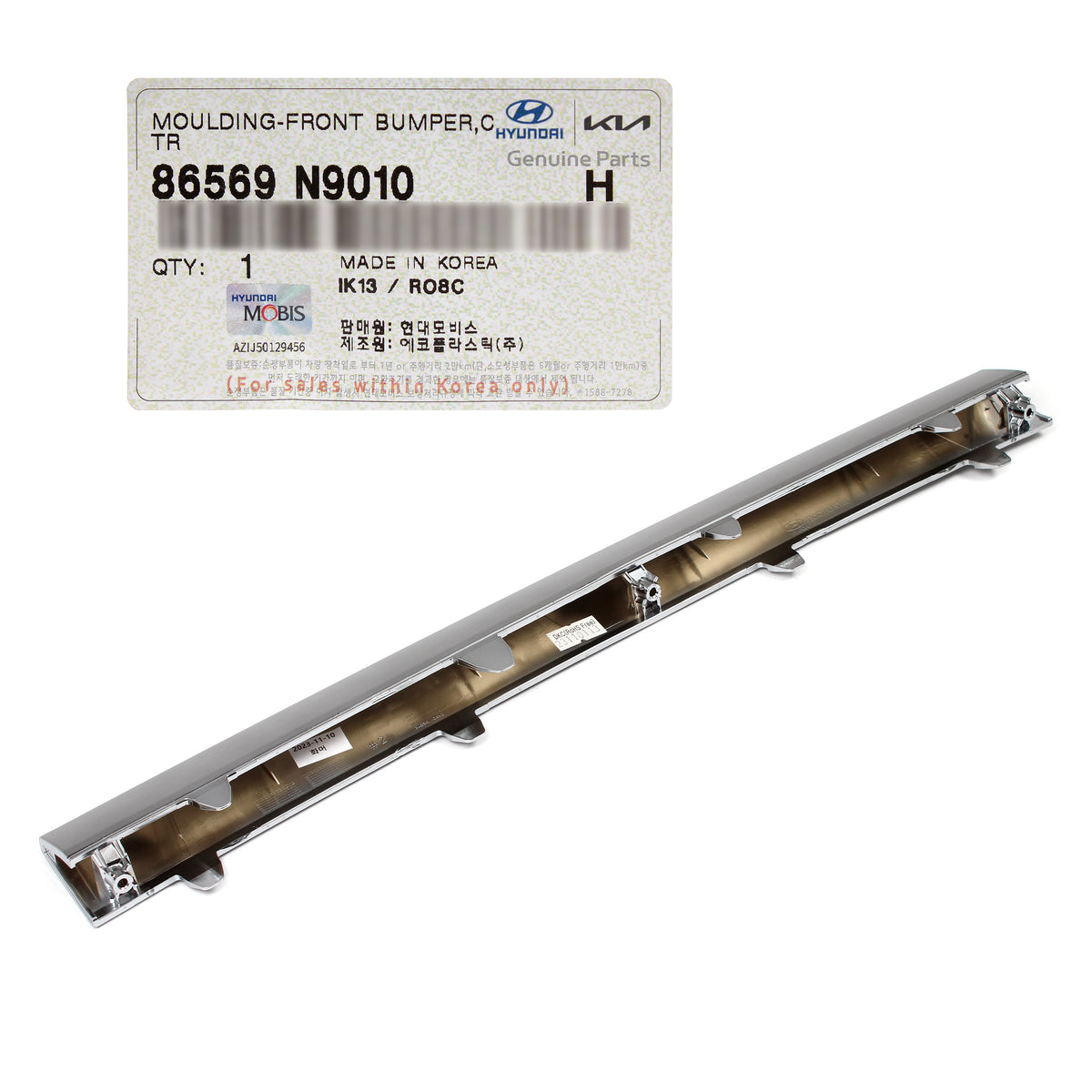 GENUINE Front Bumper Center Molding for 2022-2024 Hyundai Tucson 86569N9010