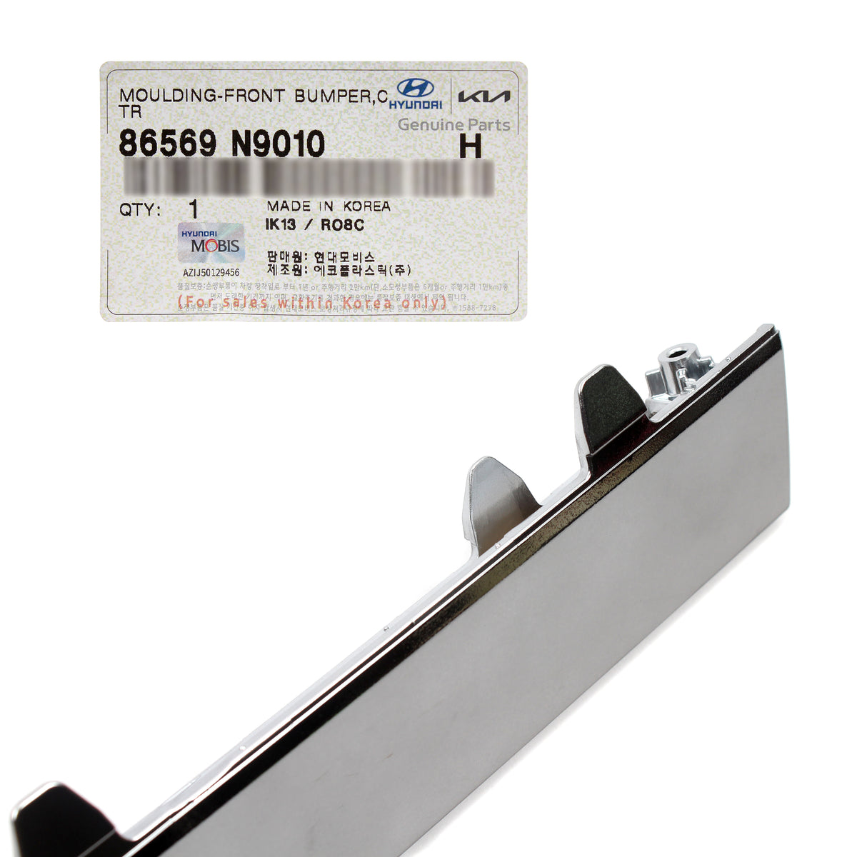 GENUINE Front Bumper Center Molding for 2022-2024 Hyundai Tucson 86569N9010