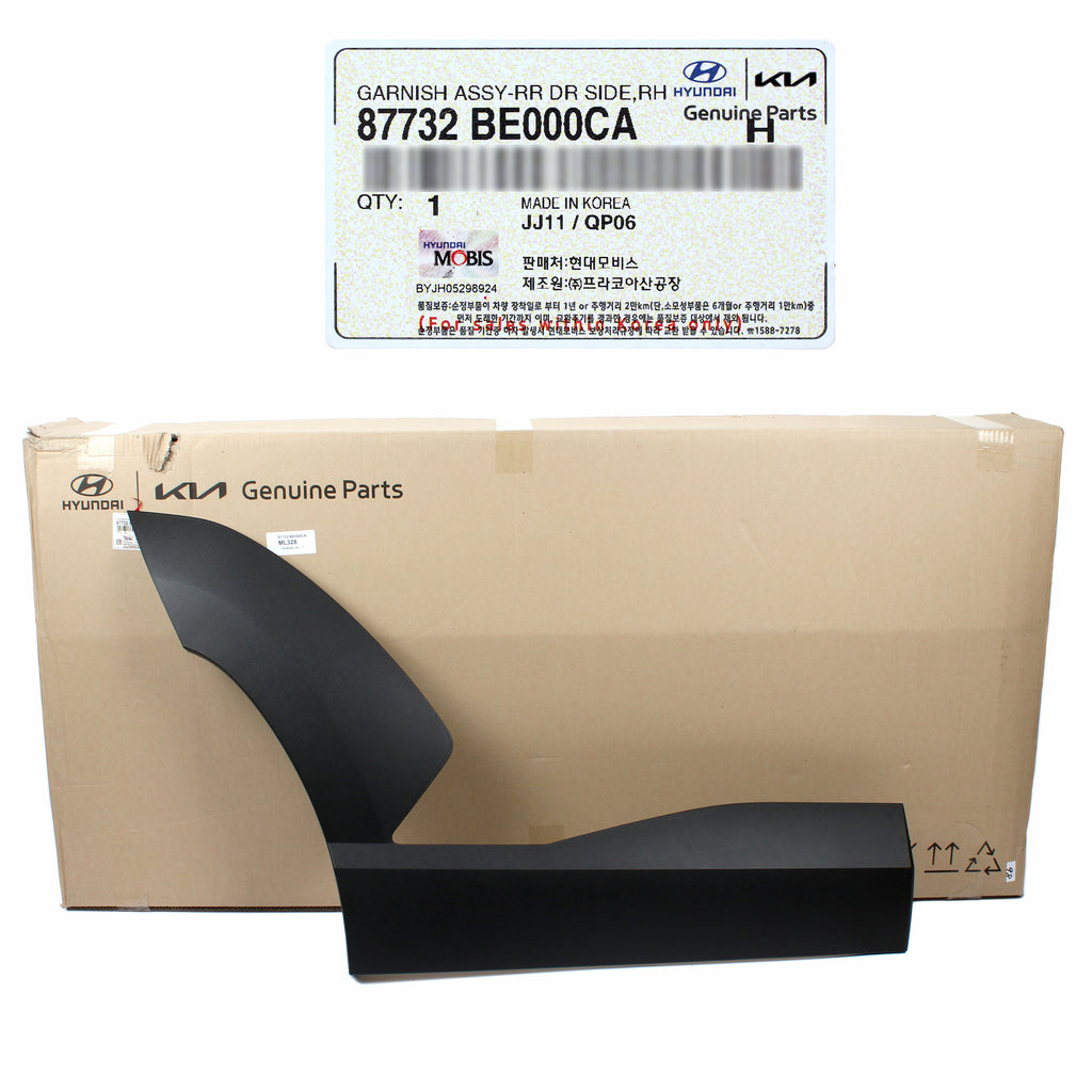 Genuine Rear Door Lower Molding RIGHT Hyundai Kona 2024-2025