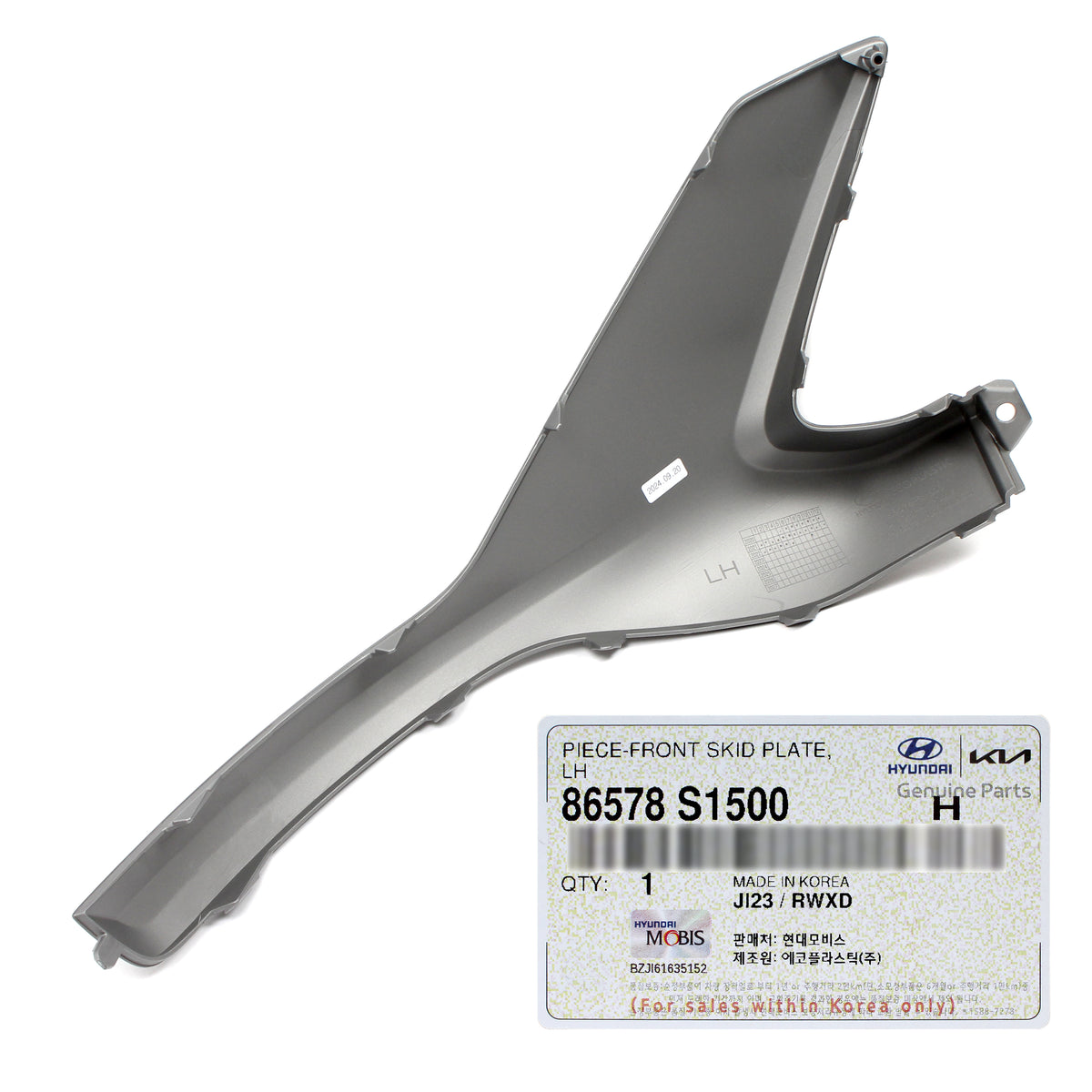 GENUINE FRONT Bumper Skid Plate Left Side Hyundai Santa Fe 21-23 86578S1500