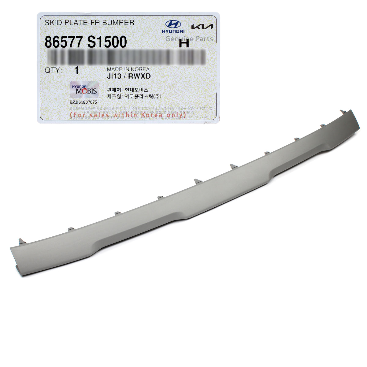 GENUINE FRONT Bumper Skid Plate Set 3pcs GRAY Santa Fe 2021-2023 86578S1500