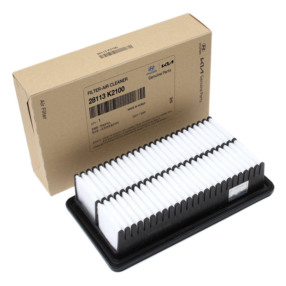 GENUINE Air Cleaner Filter for 2020-2023 Hyundai Venue 28113K2100 ...