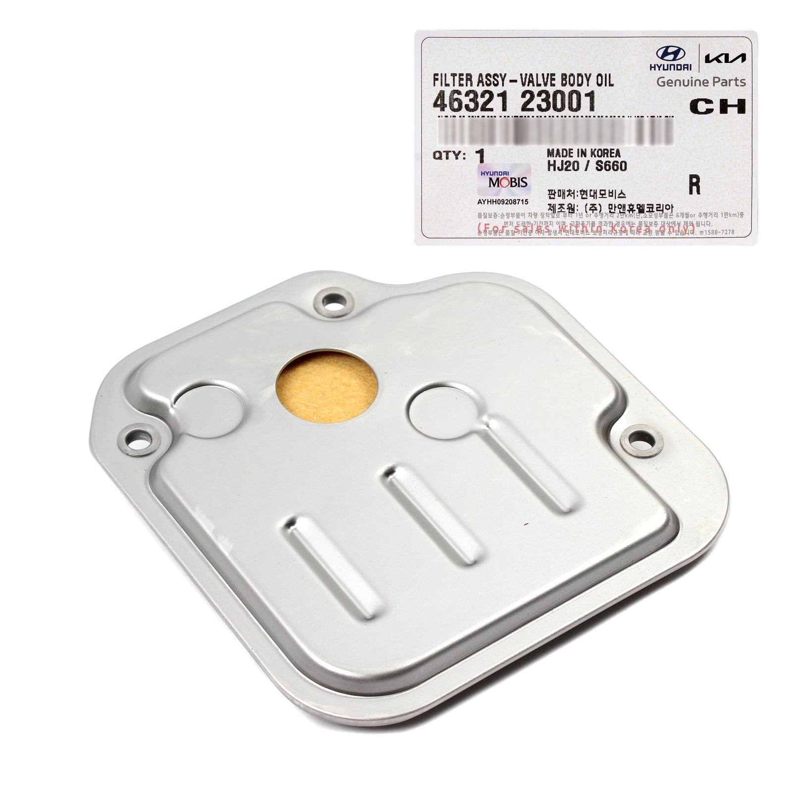 GENUINE Valve Body Filter for Elantra Forte / Koup Soul Spectra 4632123001