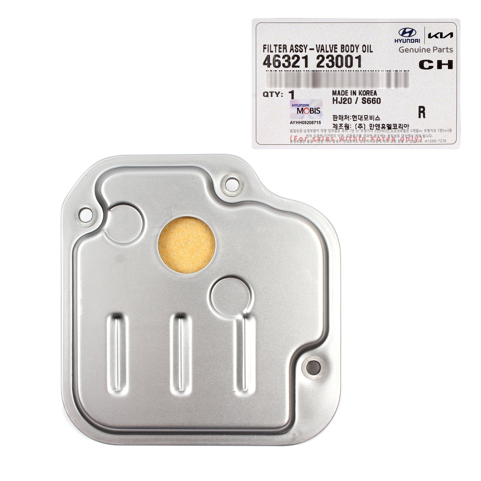 GENUINE Valve Body Filter for Elantra Forte / Koup Soul Spectra 4632123001