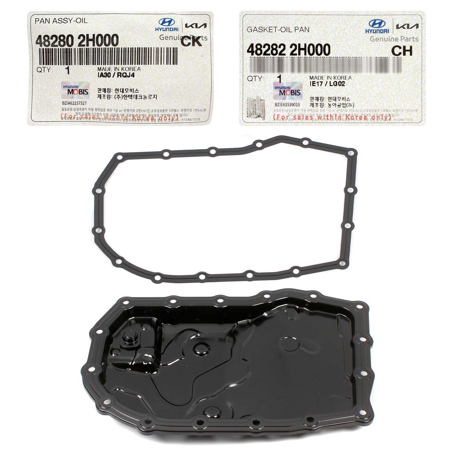 OEM Trans Pan & Gasket for 18-23 Accent Elantra Kona Venue forte Rio Seltos Soul