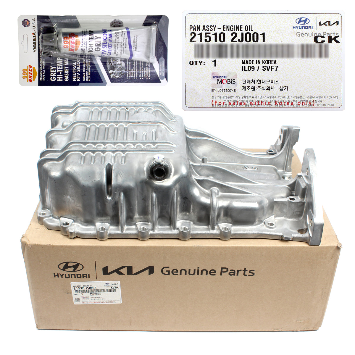 GENUINE Engine Oil Pan for 2021-2023 Hyundai Elantra Kona 2.0L 215102J001