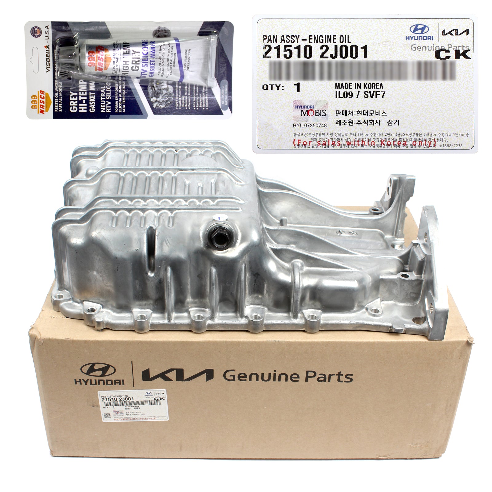 GENUINE Engine Oil Pan for 2021-2023 Hyundai Elantra Kona 2.0L 215102J001