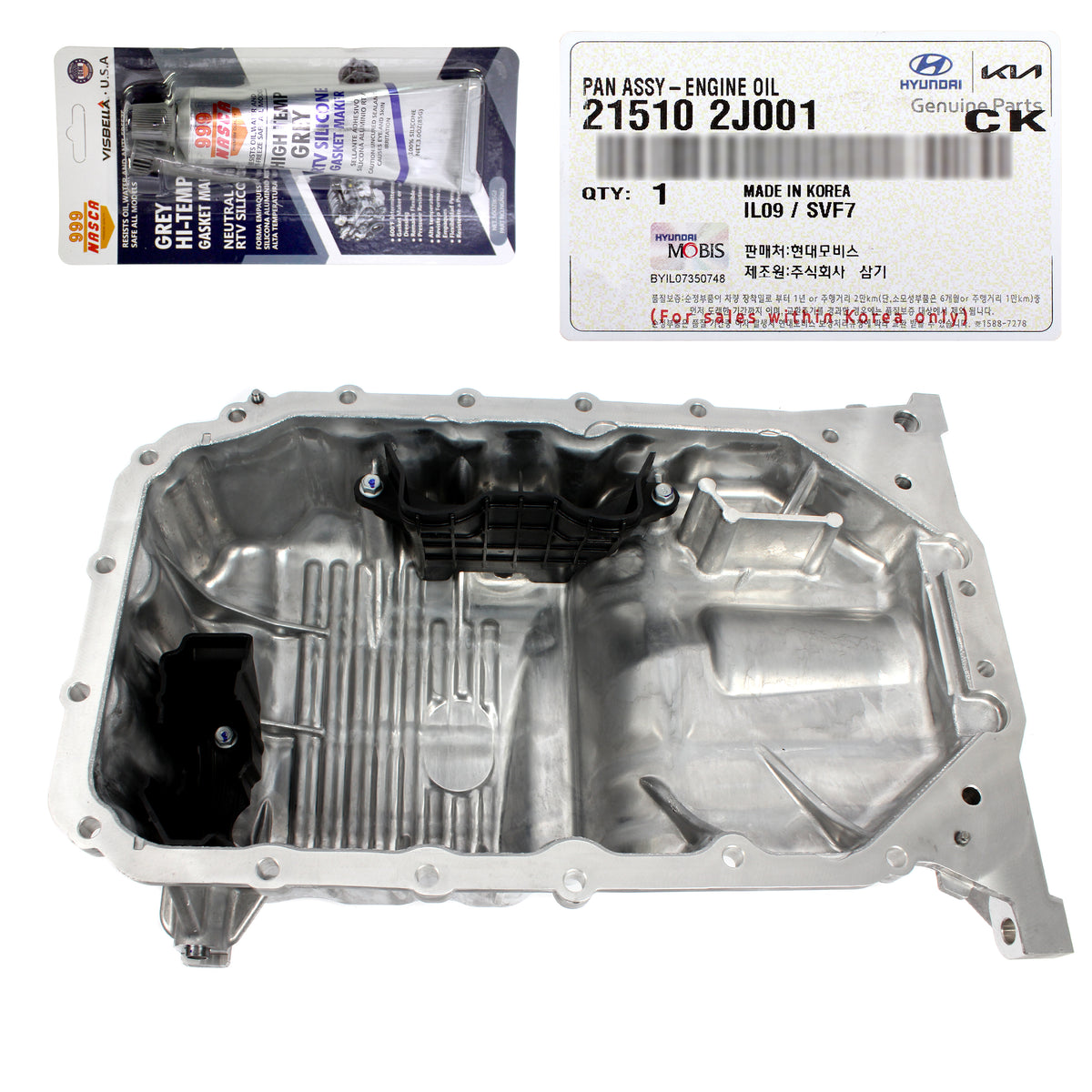 GENUINE Engine Oil Pan for 2021-2023 Hyundai Elantra Kona 2.0L 215102J001