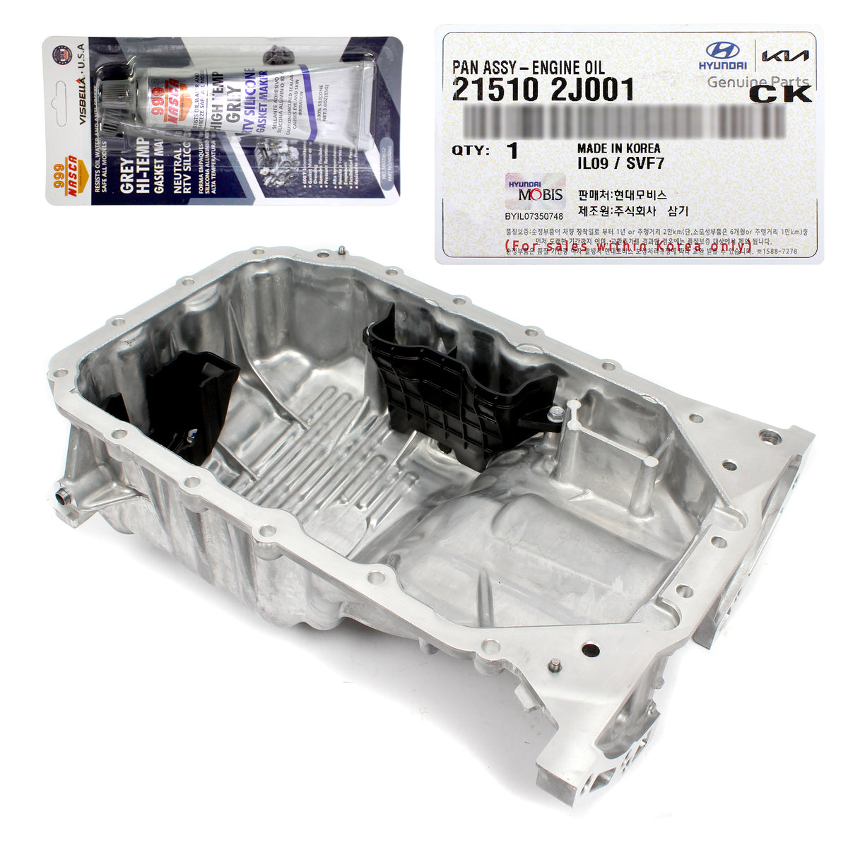 GENUINE Engine Oil Pan for 2021-2023 Hyundai Elantra Kona 2.0L 215102J001