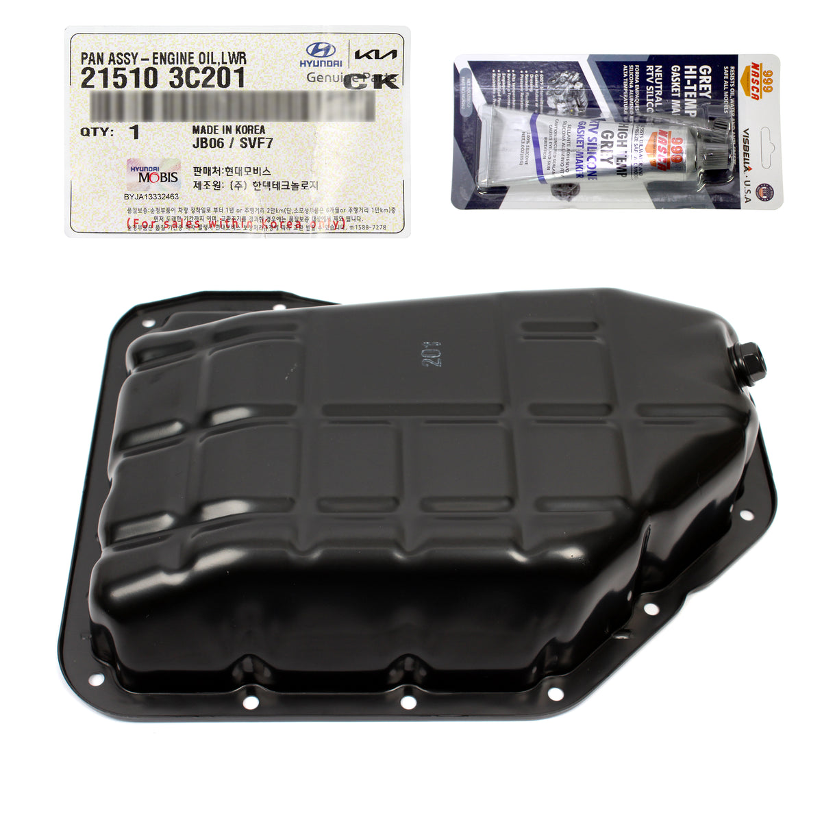 OEM Engine Oil Pan Lower for Azera Santa Fe Cadenza Sedona Sorento 215103C201