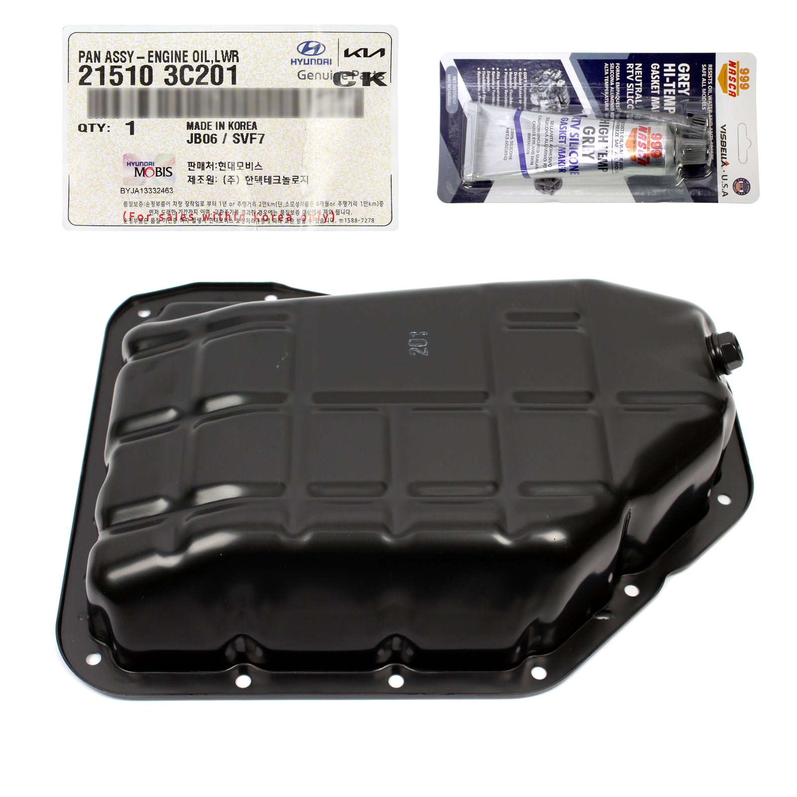 OEM Engine Oil Pan Lower for Azera Santa Fe Cadenza Sedona Sorento 215103C201