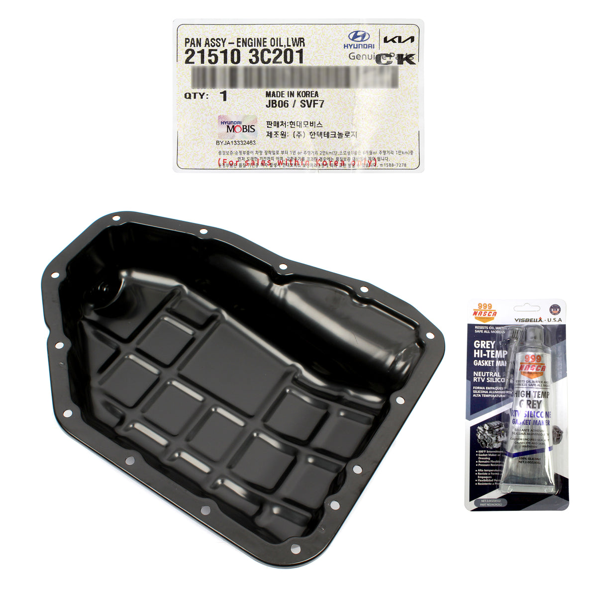 OEM Engine Oil Pan Lower for Azera Santa Fe Cadenza Sedona Sorento 215103C201