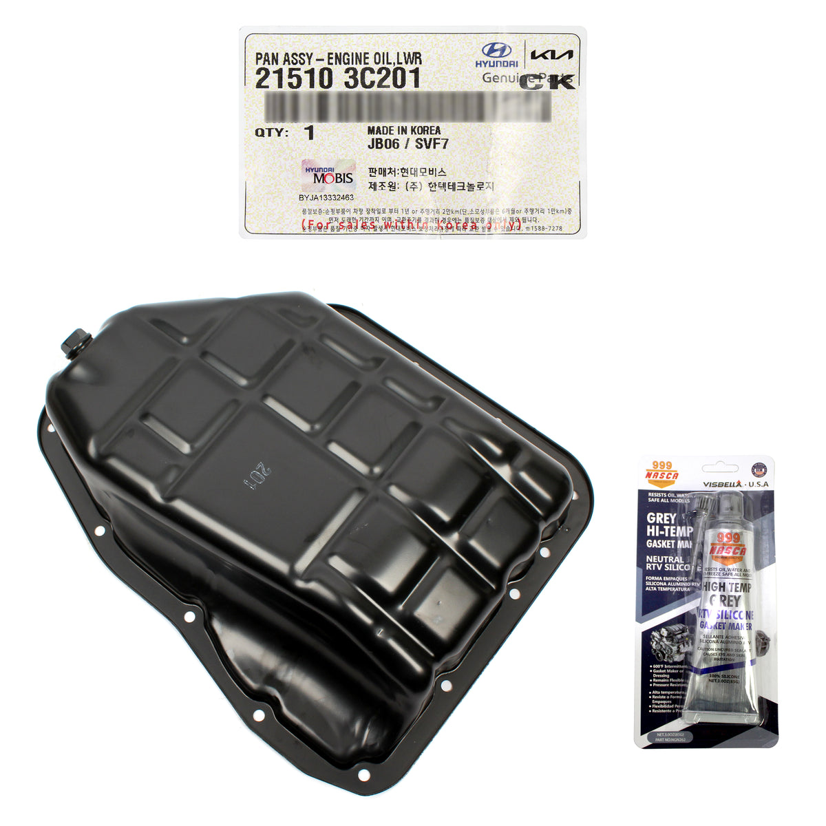 OEM Engine Oil Pan Lower for Azera Santa Fe Cadenza Sedona Sorento 215103C201