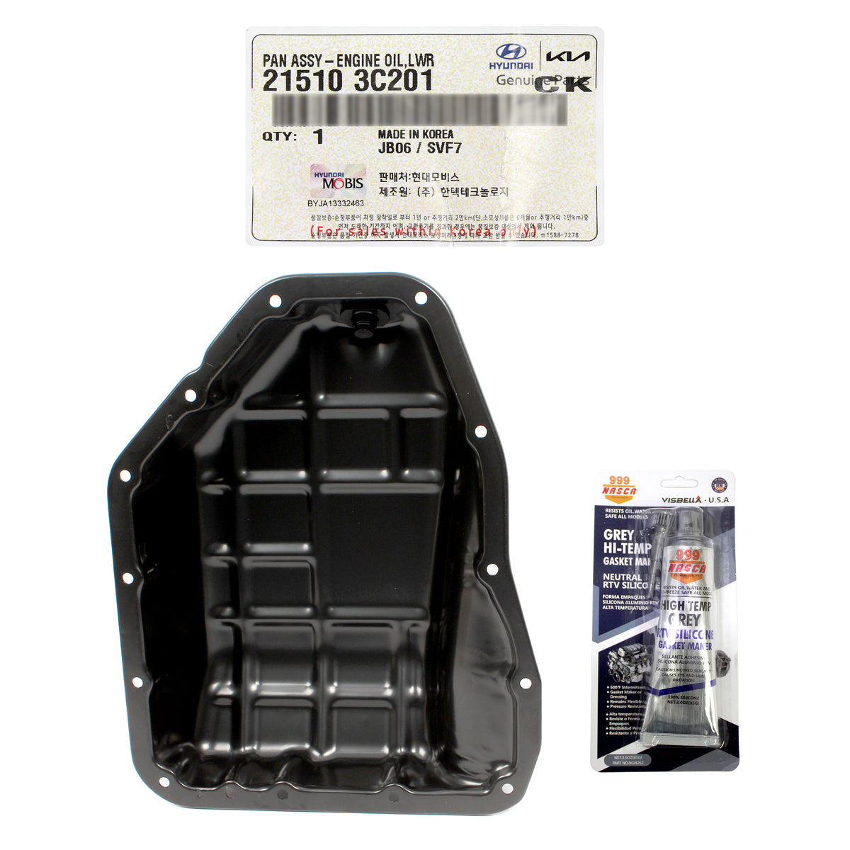 OEM Engine Oil Pan Lower for Azera Santa Fe Cadenza Sedona Sorento 215103C201