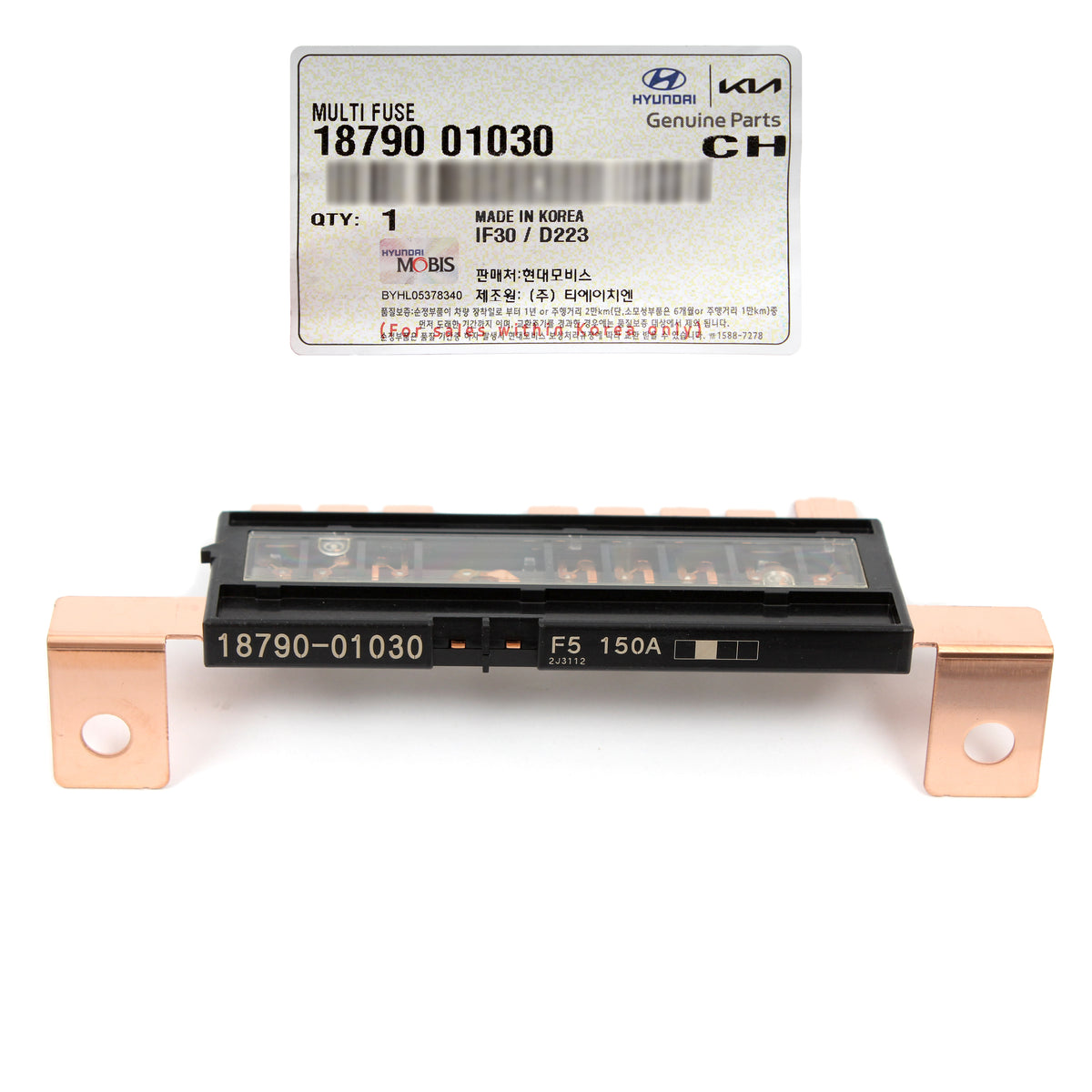 GENUINE Multi Fuse 150AMP for 2015-2017 Accent 2012-2017 Veloster 1879001030