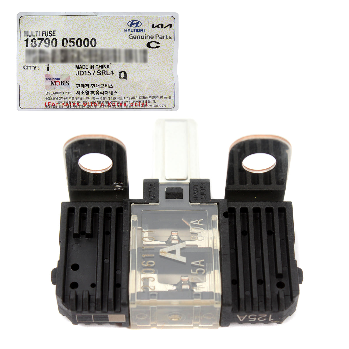 GENUINE Multi Fuse 125/80amp for 18-22 Hyundai Accent 12-17 Kia Rio 1879005000