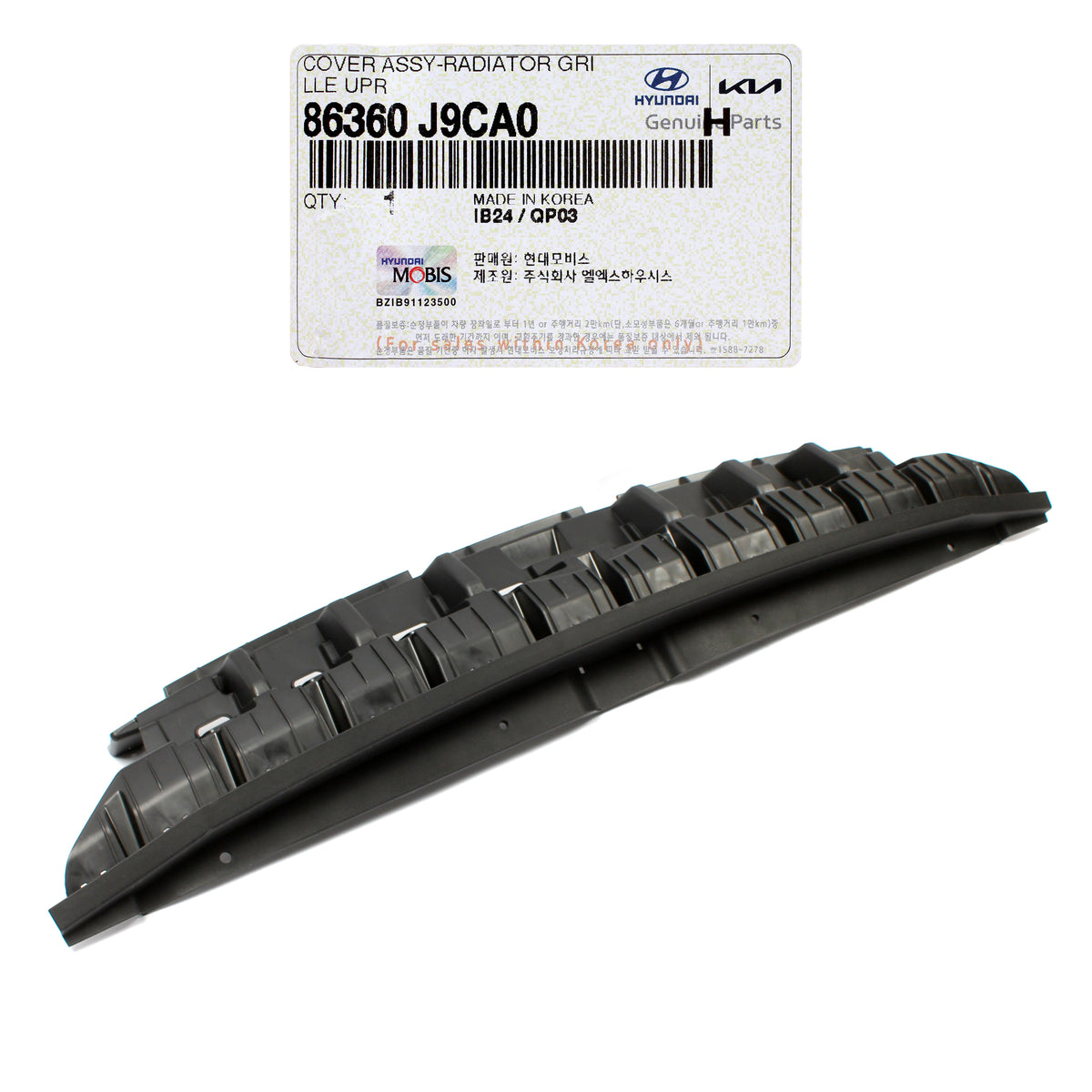 GENUINE Front Bumper Upper &amp; Lower Grilles Upper Cover for 22-23 Hyundai Kona