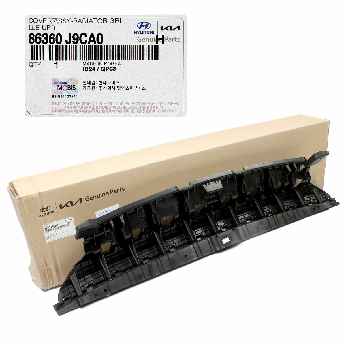 GENUINE Radiator Grille Upper Cover for 2022 2023 Hyundai Kona 86360J9CA0