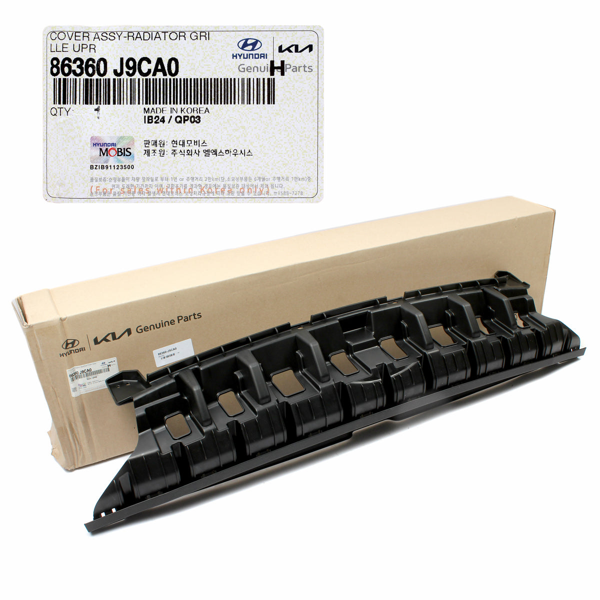GENUINE Radiator Grille Upper Cover for 2022 2023 Hyundai Kona 86360J9CA0