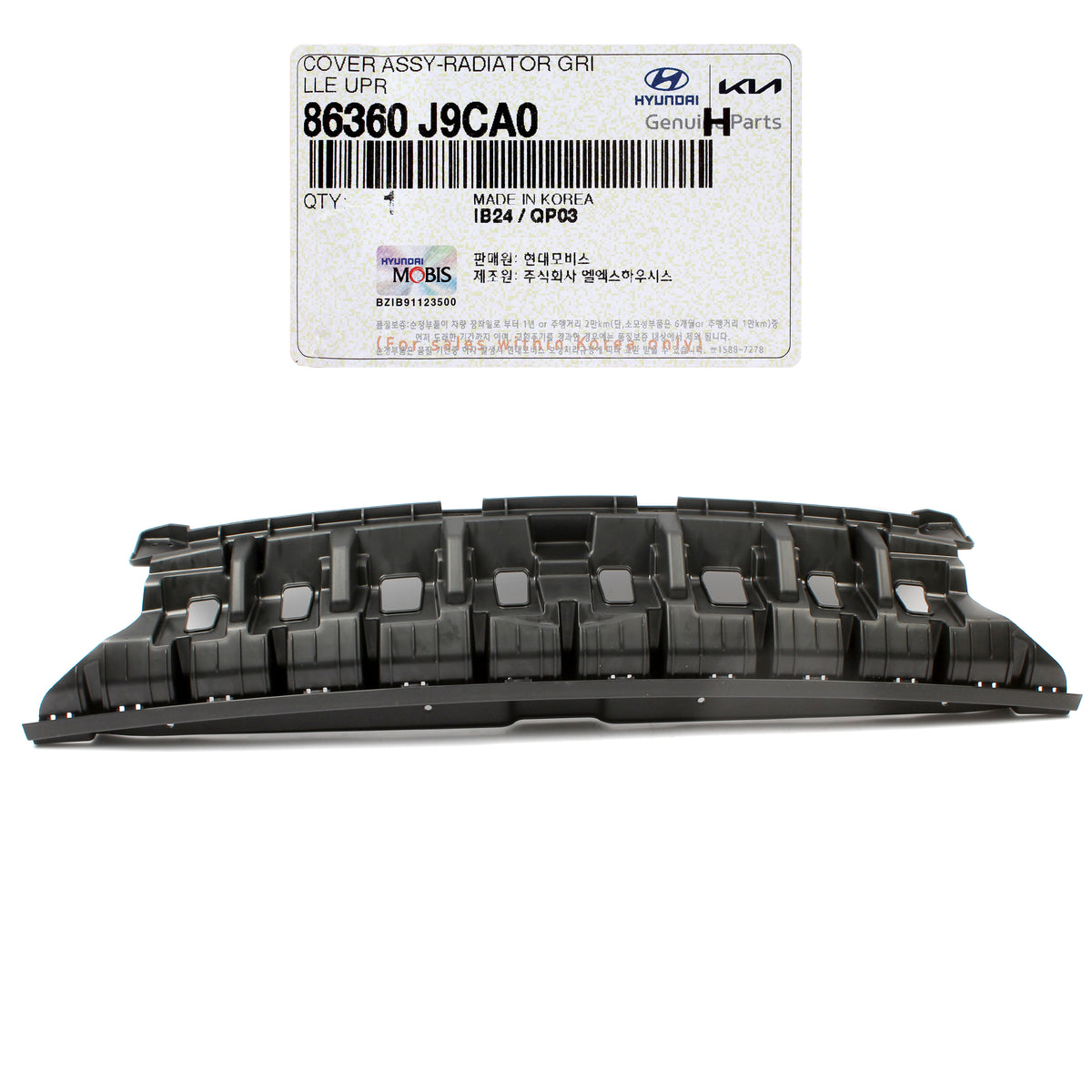 GENUINE Radiator Grille Upper Cover for 2022 2023 Hyundai Kona 86360J9CA0