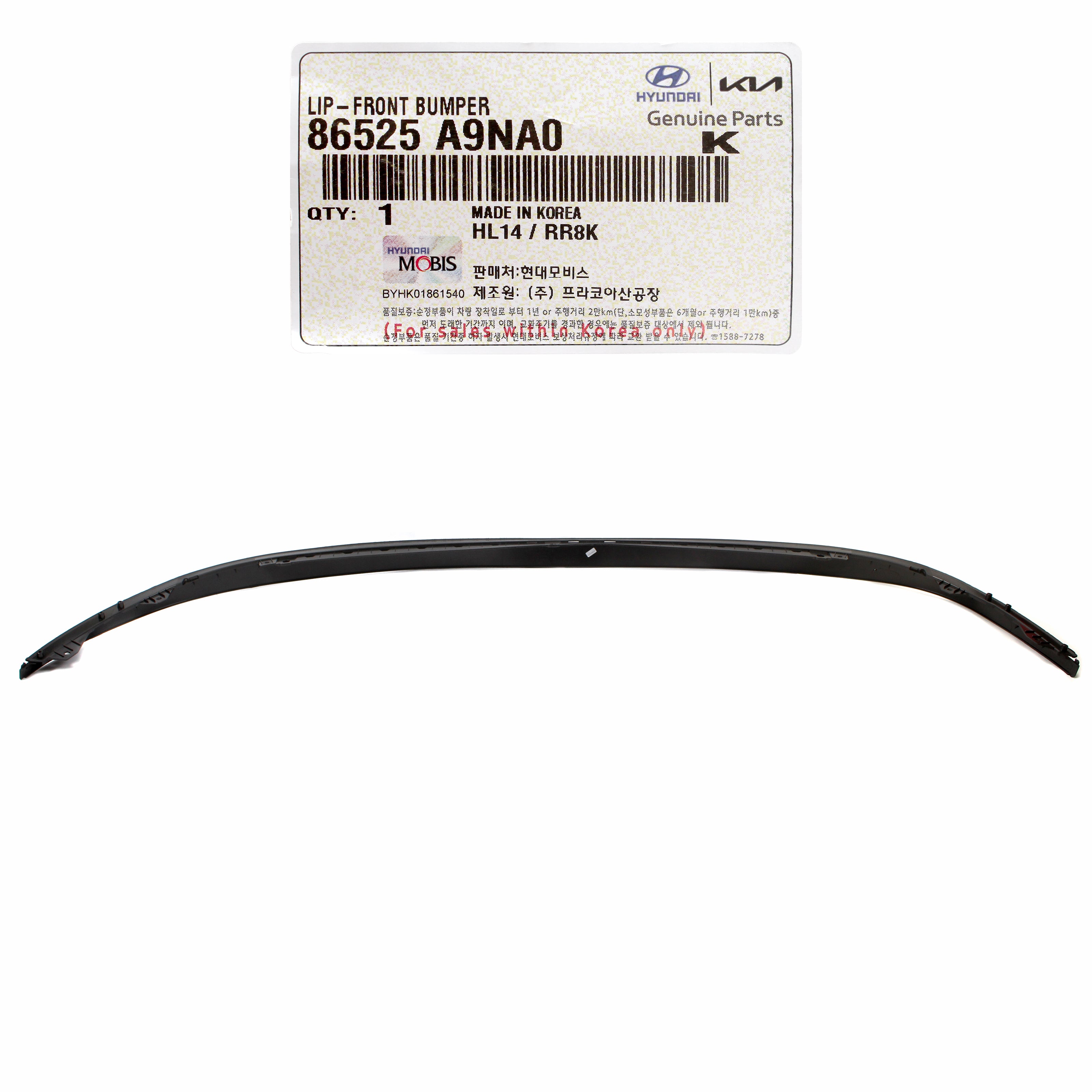 86525 GENUINE Front Bumper Lower Lip Spoiler for 2019, 2020, 2021 Kia Sedona ...