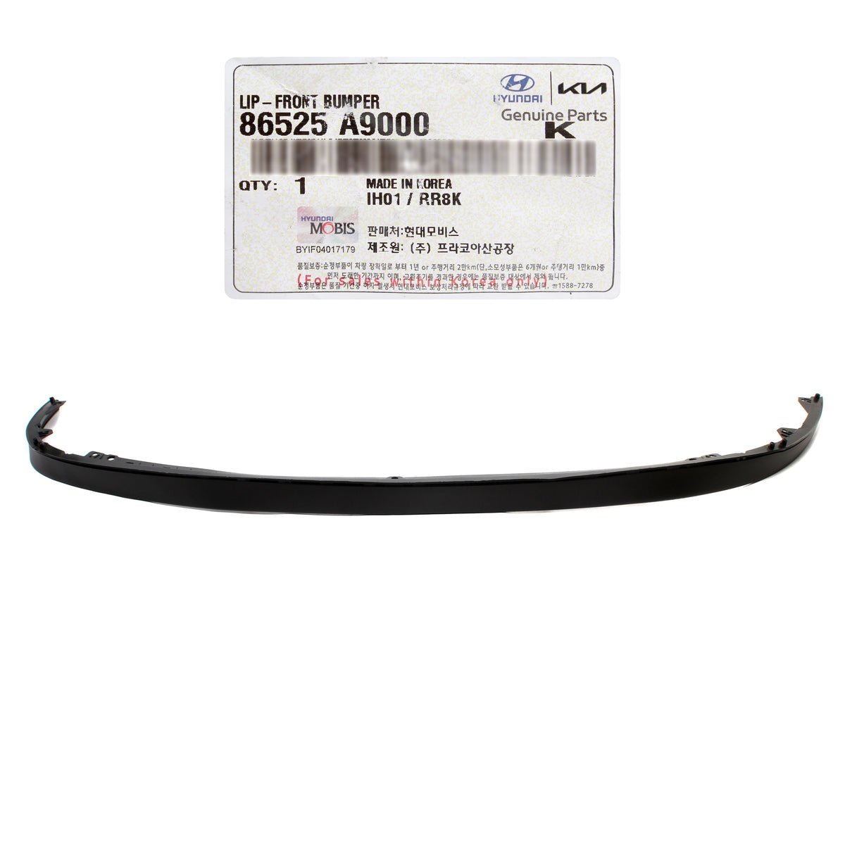 GENUINE Front Bumper Lower Lip Spoiler for 2015-2018 Kia Sedona 86525A9000