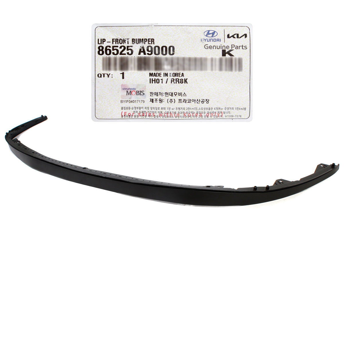 GENUINE Front Bumper Lower Lip Spoiler for 2015-2018 Kia Sedona 86525A9000