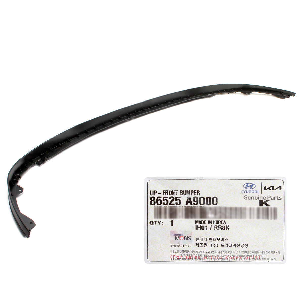 GENUINE Front Bumper Lower Lip Spoiler for 2015-2018 Kia Sedona 86525A9000