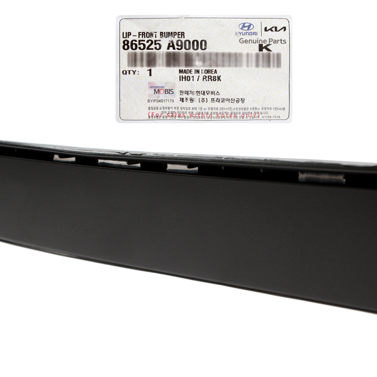 GENUINE Front Bumper Lower Lip Spoiler for 2015-2018 Kia Sedona 86525A9000