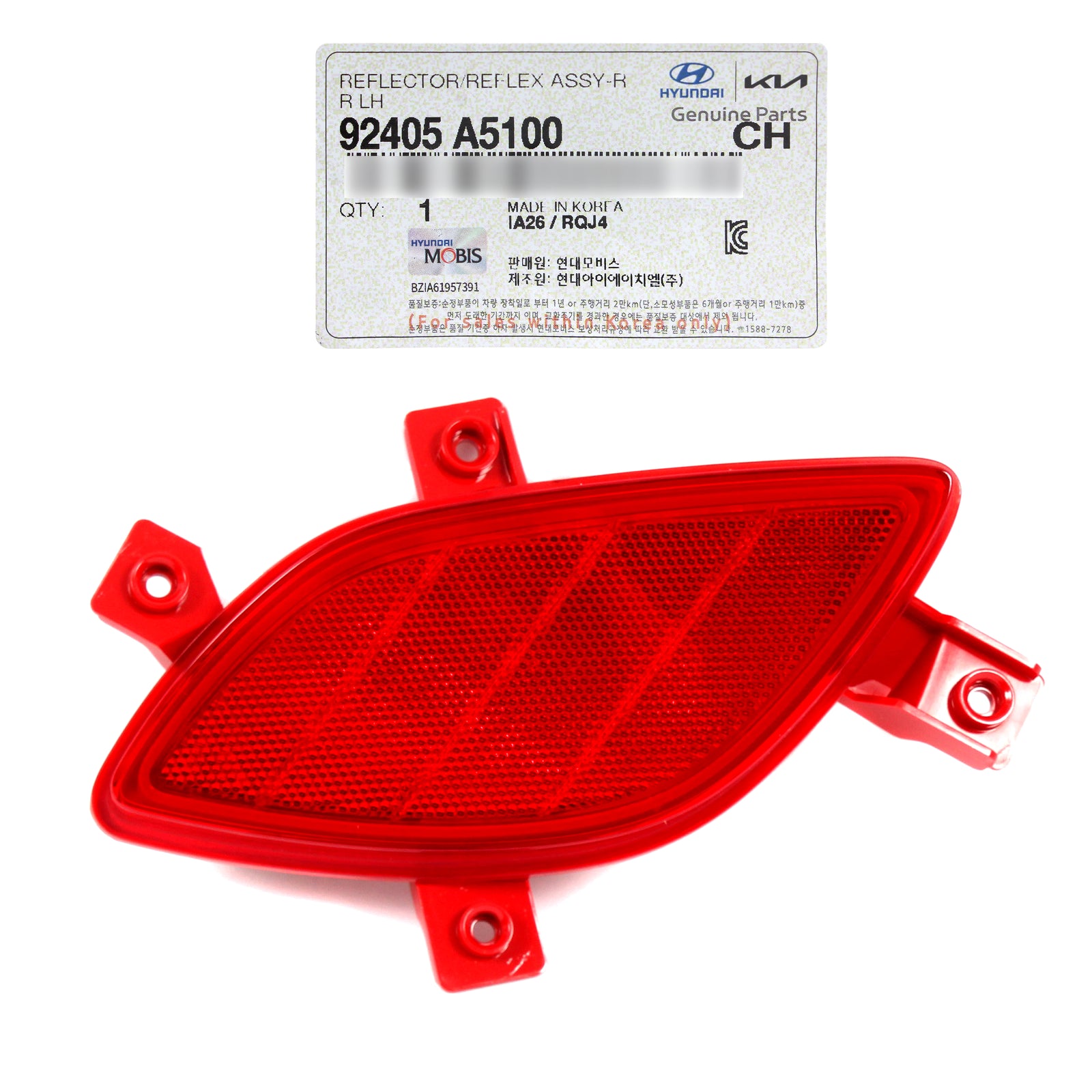 GENUINE REAR Bumper Reflector LEFT for 2013-2017 Hyundai Elantra GT 92405A5100