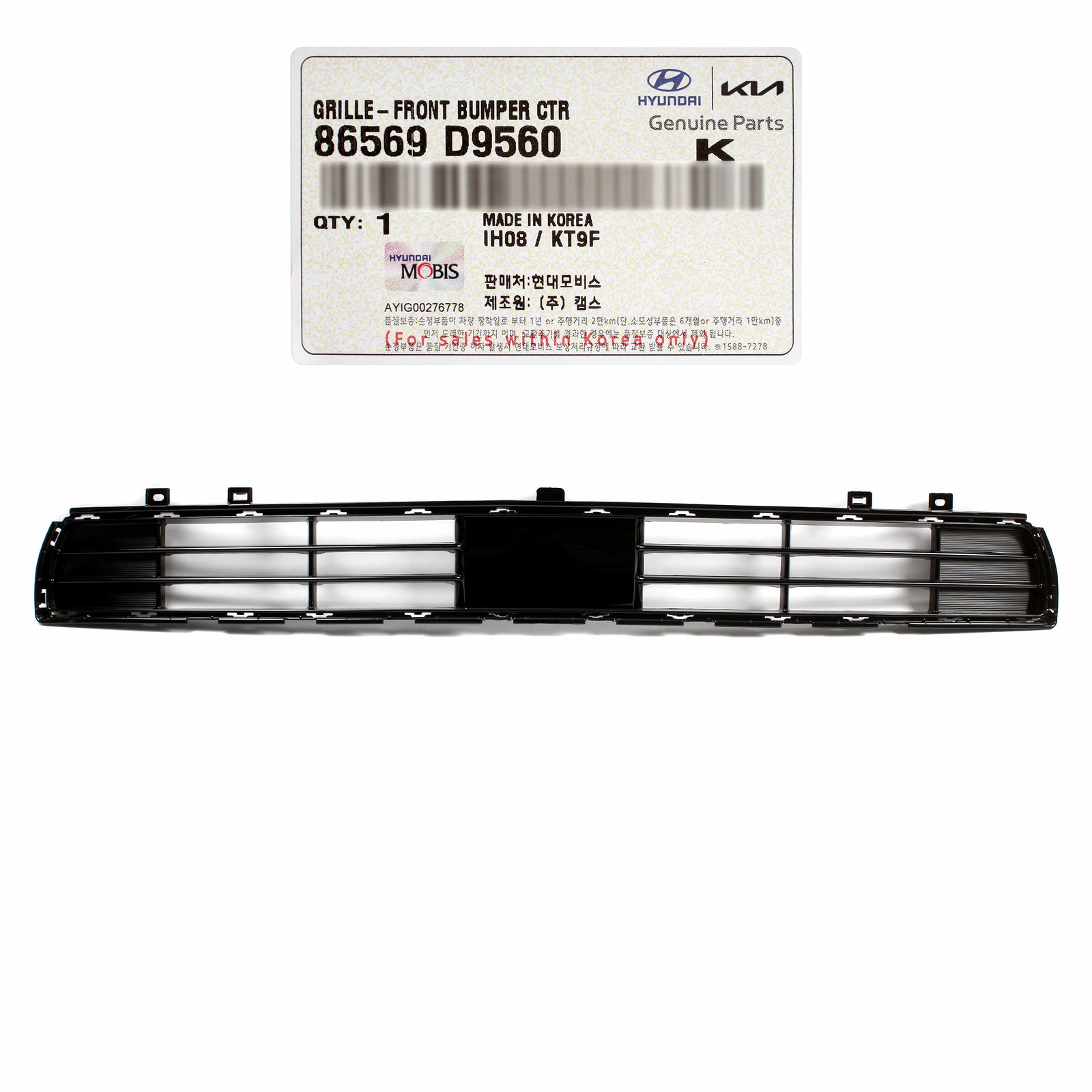 GENUINE Front Bumper Lower Grille Sensor for 2020-2022 Kia Sportage 86569D9560