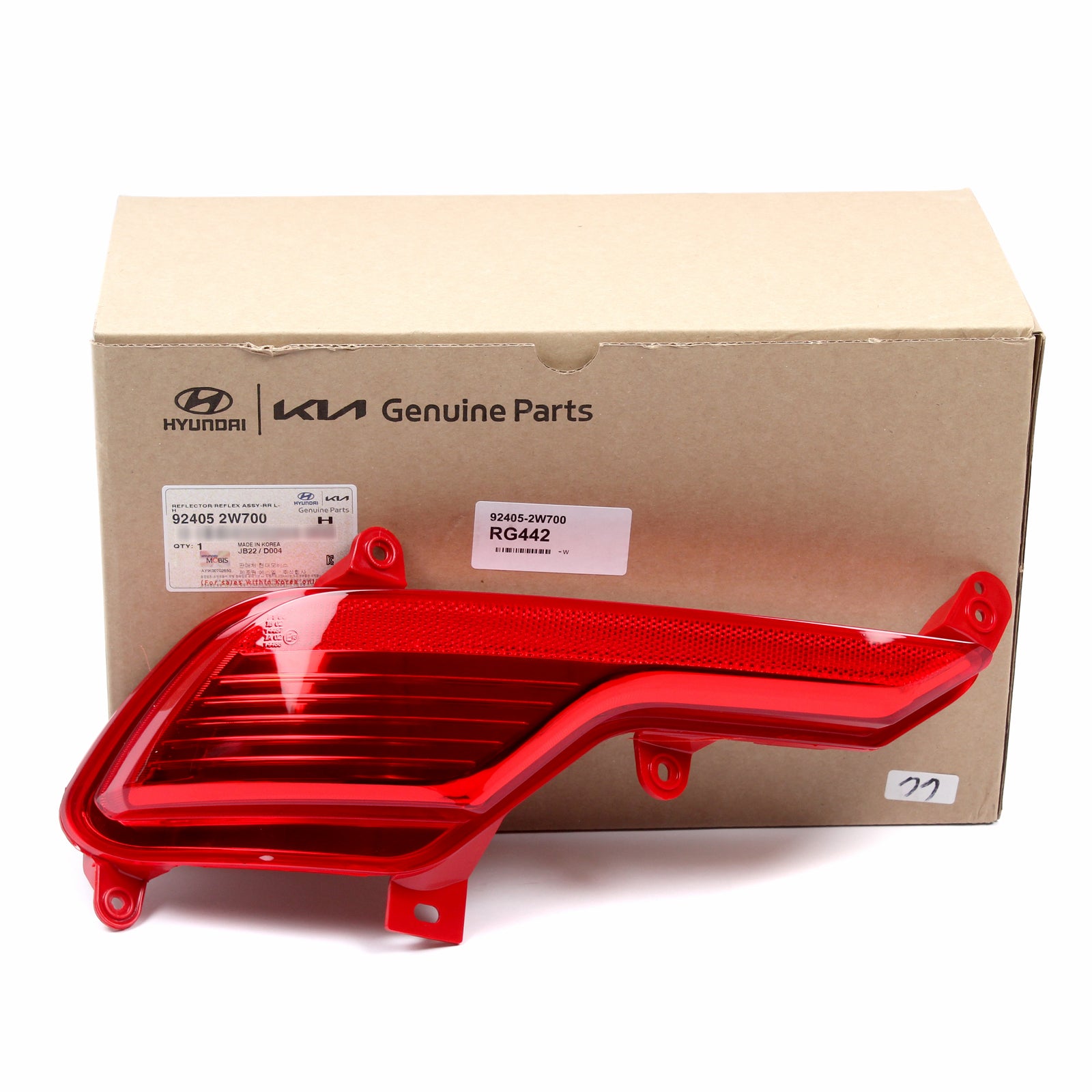 OEM REAR Bumper Reflector LEFT for 2017-2018 Hyundai Santa Fe Sport 924052W700