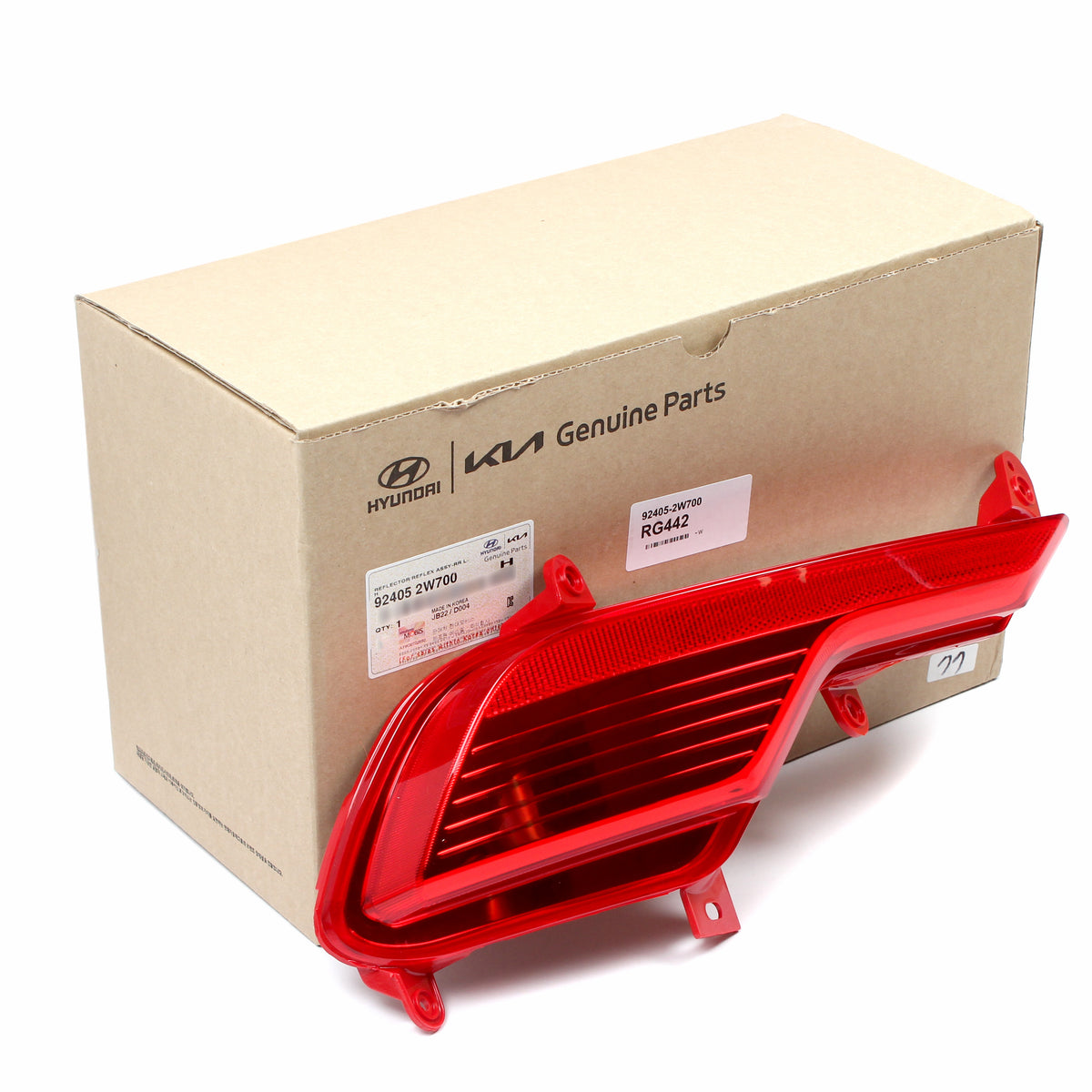 OEM REAR Bumper Reflector LEFT for 2017-2018 Hyundai Santa Fe Sport 924052W700