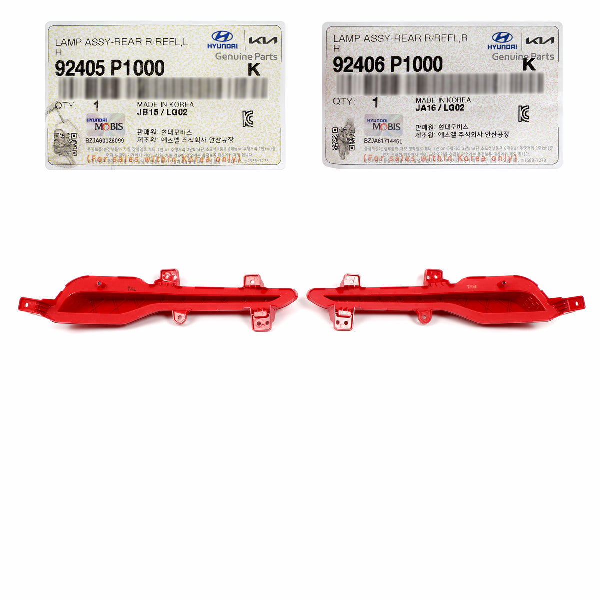 GENUINE REAR Bumper Reflectors LEFT & RIGHT Side for 2023-2024 Kia Spo ...