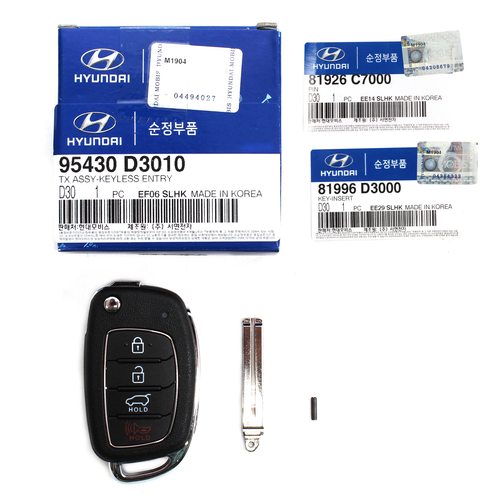 GENUINE KEYLESS ENTRY REMOTE CONTROL KEY for 16-20 HYUNDAI TUCSON OEM 95430D3010