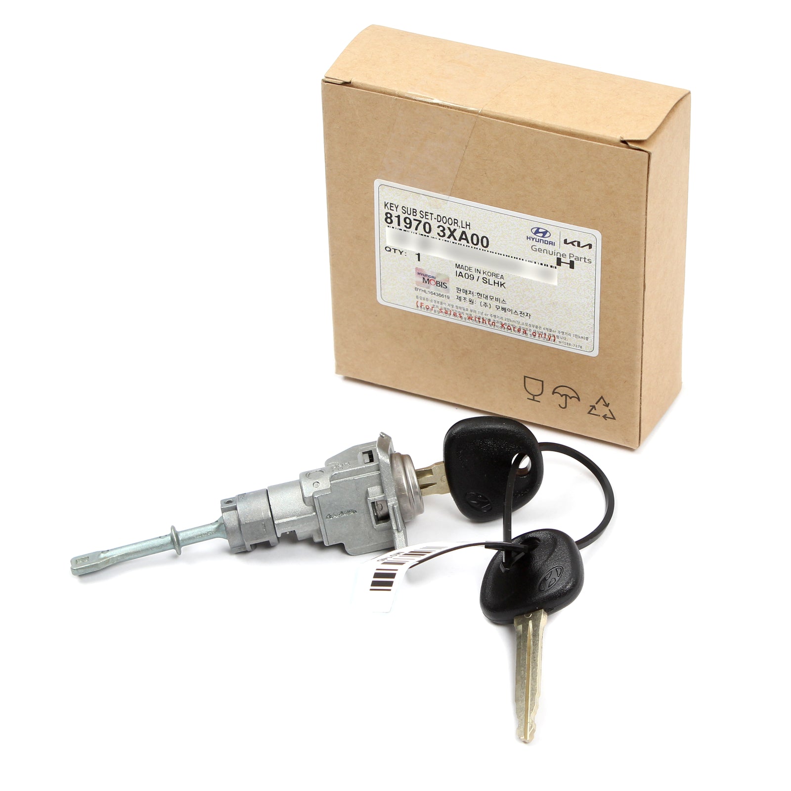 GENUINE Door Lock Cylinder LEFT Side for 2011-2016 Hyundai Elantra 819703XA00