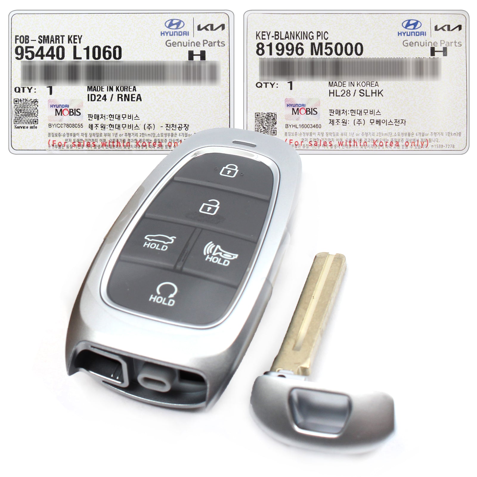 GENUINE FOB Keyless Entry Remote Blank Key for 2020, 2021, 2022, 23 Hyundai Sonata 95440L1060