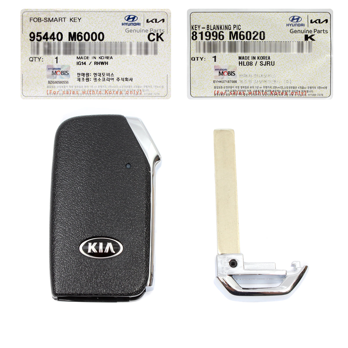 GENUINE FOB Keyless Entry Remote &amp; Uncut Key for 2019-2021 Kia Forte 95440M6000