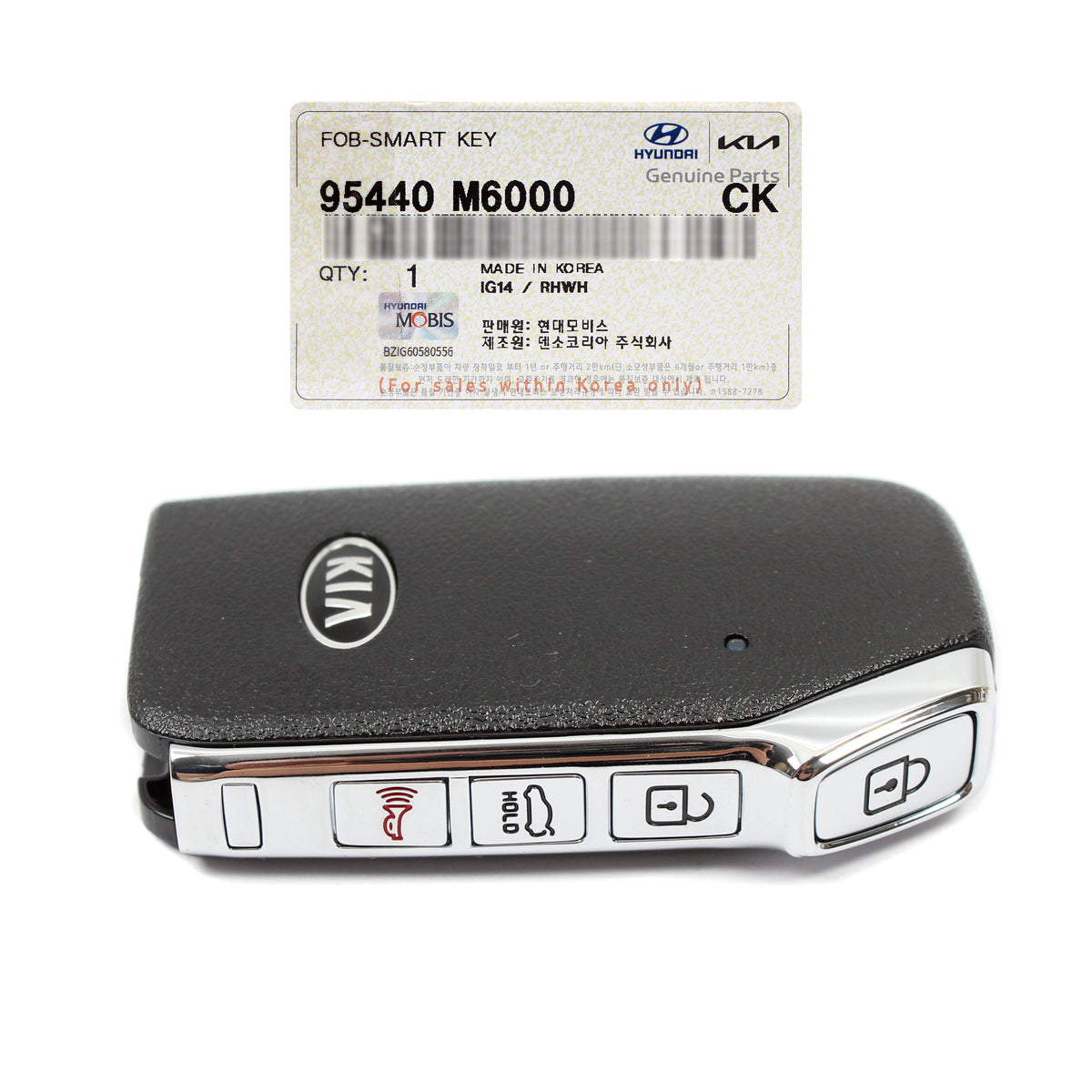 GENUINE FOB Keyless Entry Remote &amp; Uncut Key for 2019-2021 Kia Forte 95440M6000