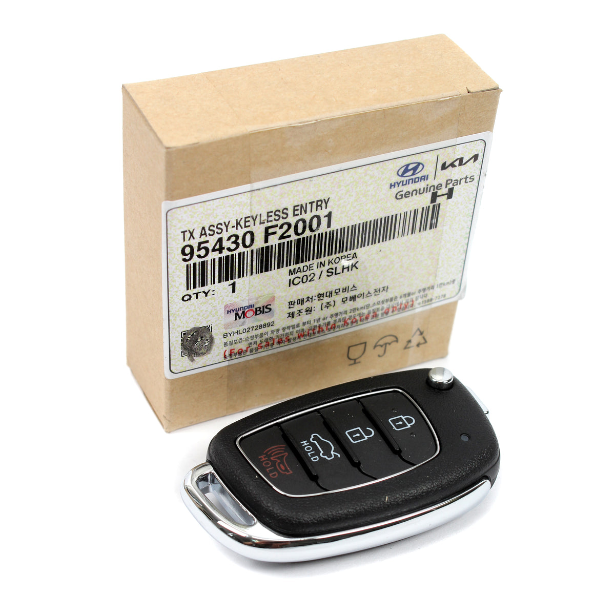 GENUINE Keyless Entry Remote Control Flip Key for 2017 2018 Hyundai Elantra