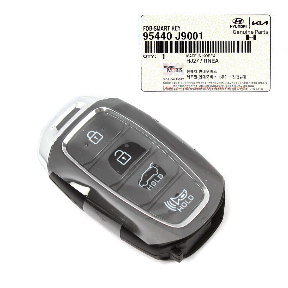 GENUINE FOB Keyless Entry Remote &amp; Uncut Key for 20-21 Kona / EV 95440J9001