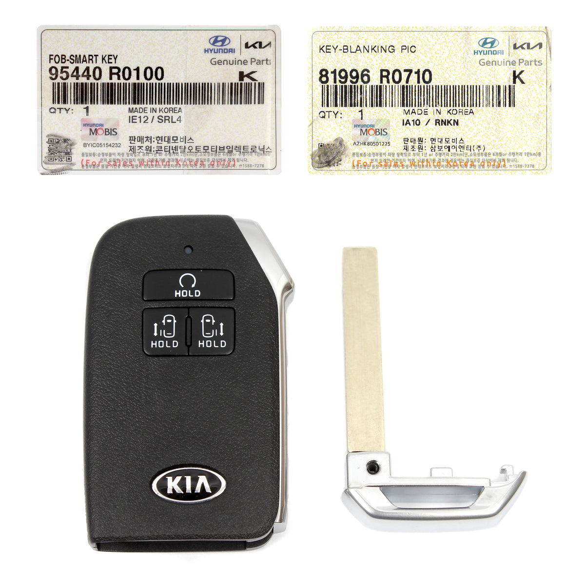 OEM FOB Smart Keyless Remote &amp; Blank Key 7 Buttons for 2022 2023 Kia Carnival